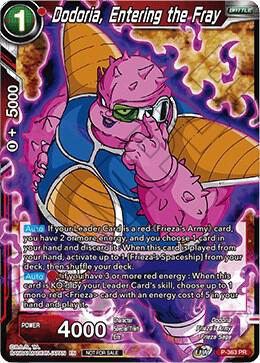 Dodoria, Entering the Fray (Tournament Pack Vol. 7) P-363 card from Tournament Promotion Cards