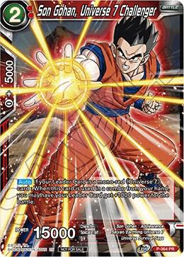 Son Gohan, Universe 7 Challenger (Tournament Pack Vol. 7) P-364 card from Tournament Promotion Cards