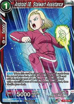 Android 18, Stalwart Assistance (Tournament Pack Vol. 7) P-365 card from Tournament Promotion Cards