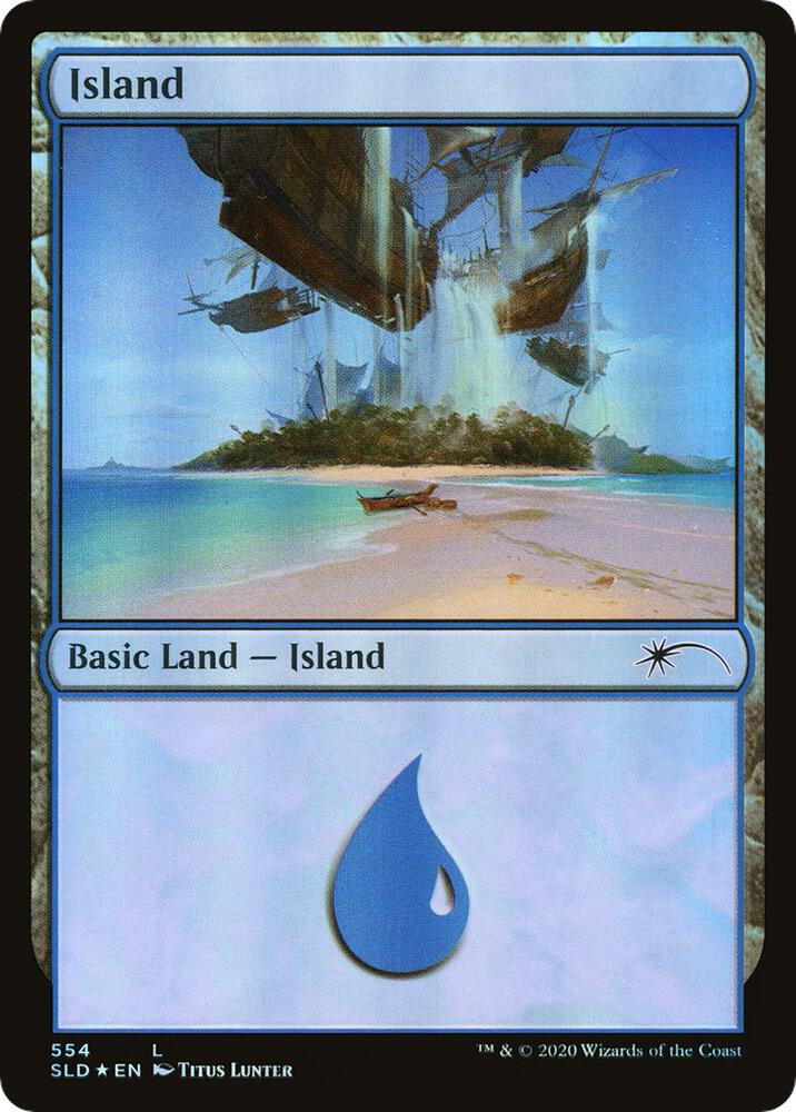 Island 554 card from Secret Lair Drop Series