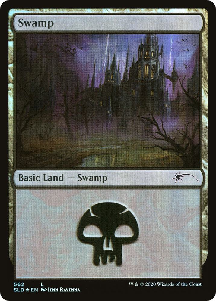 Swamp 562 card from Secret Lair Drop Series