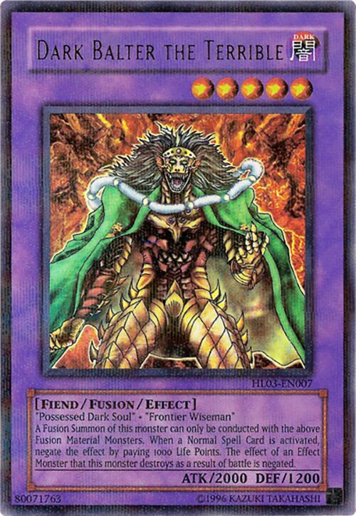 Dark Balter the Terrible HL03-EN007 card from Hobby League 3