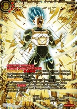SSB Vegeta, Unbridled Power (God Rare) BT16-147 card from Realm of the Gods