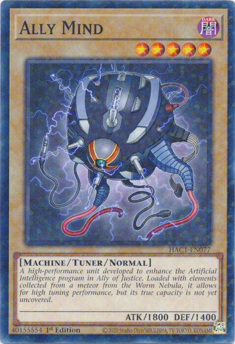 Ally Mind (Duel Terminal) HAC1-EN077 card from Hidden Arsenal: Chapter 1