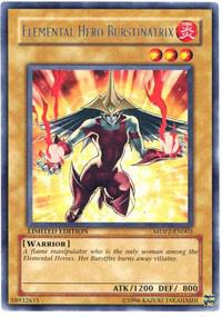 Elemental Hero Burstinatrix MDP2-EN003 card from McDonald's Promo Series 2