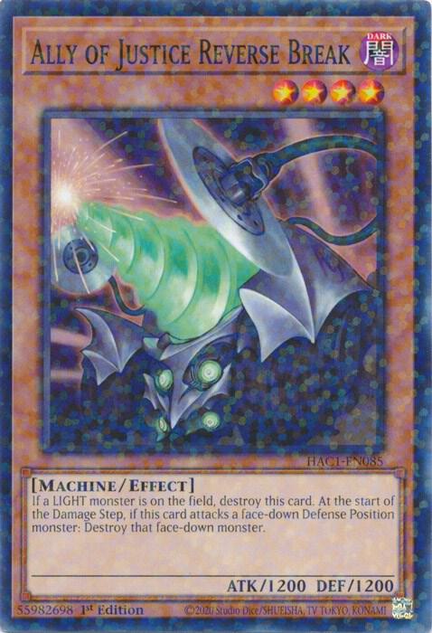 Ally of Justice Reverse Break (Duel Terminal) HAC1-EN085 card from Hidden Arsenal: Chapter 1