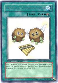 The Flute of Summoning Kuriboh MDP2-EN004 card from McDonald's Promo Series 2