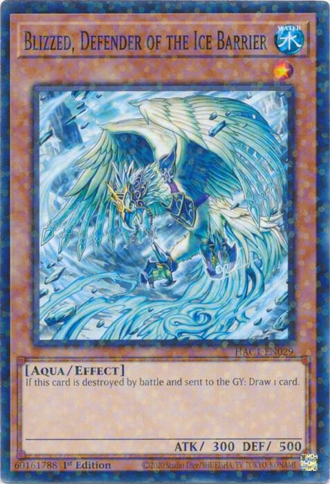 Blizzed, Defender of the Ice Barrier (Duel Terminal) HAC1-EN029 card from Hidden Arsenal: Chapter 1