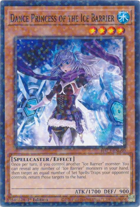 Dance Princess of the Ice Barrier (Duel Terminal) HAC1-EN050 card from Hidden Arsenal: Chapter 1