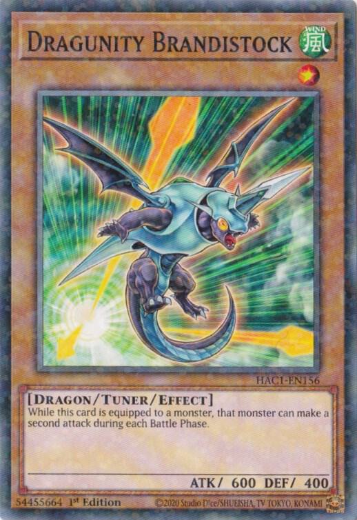 Dragunity Brandistock (Duel Terminal) HAC1-EN156 card from Hidden Arsenal: Chapter 1
