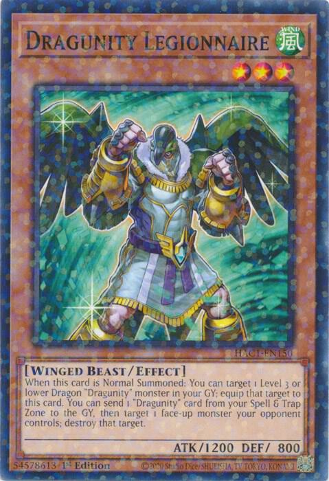 Dragunity Legionnaire (Duel Terminal) HAC1-EN150 card from Hidden Arsenal: Chapter 1