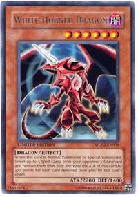 White-Horned Dragon MDP2-EN006 card from McDonald's Promo Series 2