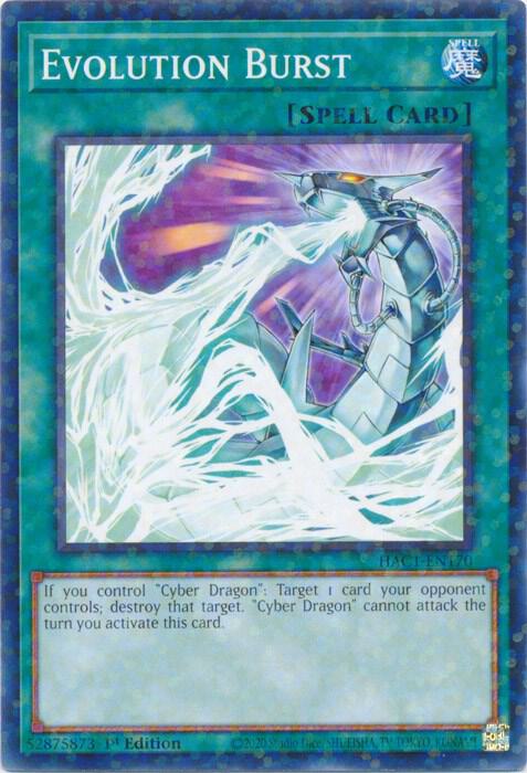 Evolution Burst (Duel Terminal) HAC1-EN170 card from Hidden Arsenal: Chapter 1