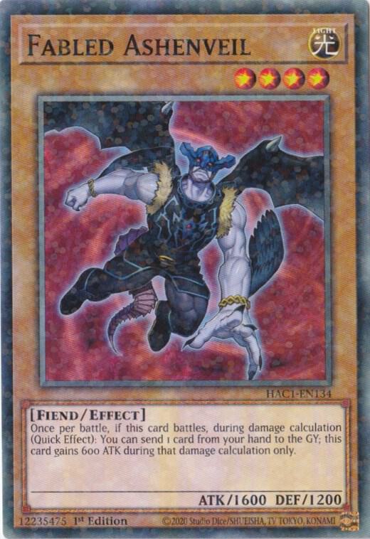 Fabled Ashenveil (Duel Terminal) HAC1-EN134 card from Hidden Arsenal: Chapter 1