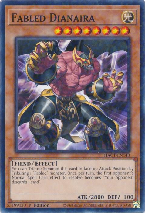 Fabled Dianaira (Duel Terminal) HAC1-EN143 card from Hidden Arsenal: Chapter 1