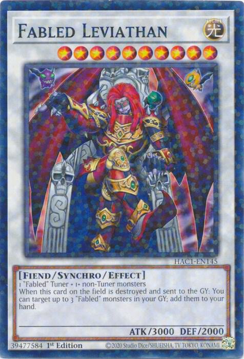 Fabled Leviathan (Duel Terminal) HAC1-EN145 card from Hidden Arsenal: Chapter 1