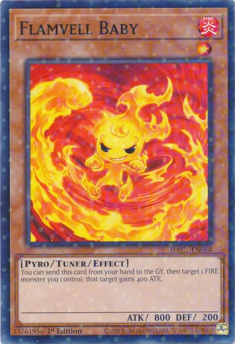 Flamvell Baby (Duel Terminal) HAC1-EN068 card from Hidden Arsenal: Chapter 1