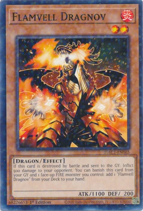 Flamvell Dragnov (Duel Terminal) HAC1-EN065 card from Hidden Arsenal: Chapter 1