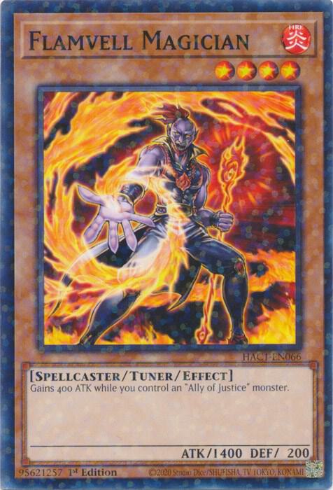 Flamvell Magician (Duel Terminal) HAC1-EN066 card from Hidden Arsenal: Chapter 1