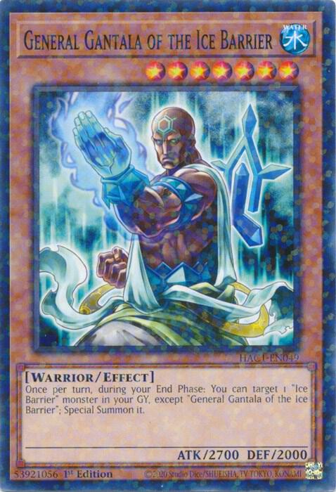 General Gantala of the Ice Barrier (Duel Terminal) HAC1-EN049 card from Hidden Arsenal: Chapter 1