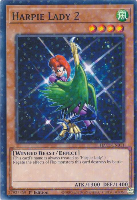 Harpie Lady 2 (Duel Terminal) HAC1-EN011 card from Hidden Arsenal: Chapter 1