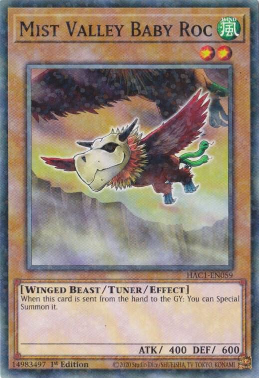 Mist Valley Baby Roc (Duel Terminal) HAC1-EN059 card from Hidden Arsenal: Chapter 1