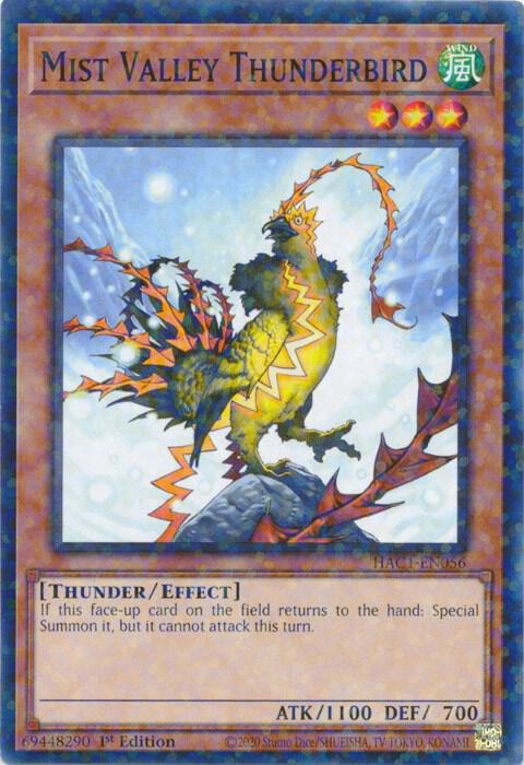 Mist Valley Thunderbird (Duel Terminal) HAC1-EN056 card from Hidden Arsenal: Chapter 1