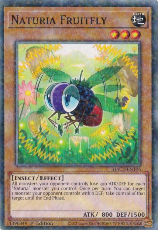 Naturia Fruitfly (Duel Terminal) HAC1-EN106 card from Hidden Arsenal: Chapter 1