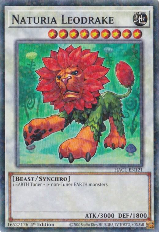 Naturia Leodrake (Duel Terminal) HAC1-EN121 card from Hidden Arsenal: Chapter 1
