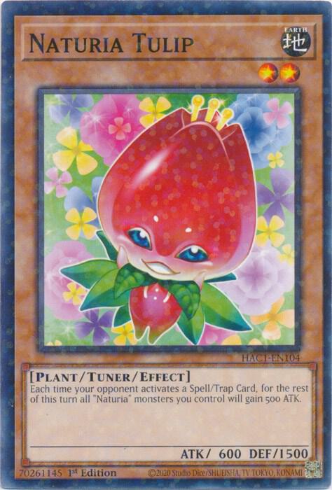 Naturia Tulip (Duel Terminal) HAC1-EN104 card from Hidden Arsenal: Chapter 1