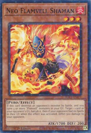 Neo Flamvell Shaman (Duel Terminal) HAC1-EN071 card from Hidden Arsenal: Chapter 1