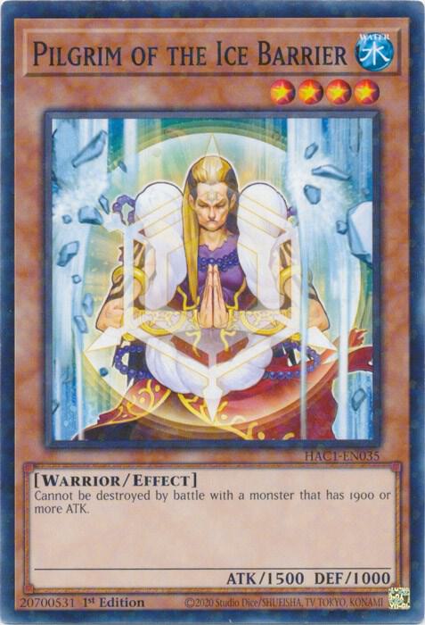 Pilgrim of the Ice Barrier (Duel Terminal) HAC1-EN035 card from Hidden Arsenal: Chapter 1