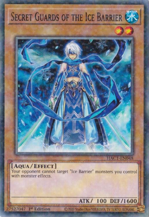 Secret Guards of the Ice Barrier (Duel Terminal) HAC1-EN048 card from Hidden Arsenal: Chapter 1