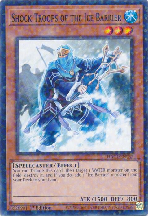 Shock Troops of the Ice Barrier (Duel Terminal) HAC1-EN037 card from Hidden Arsenal: Chapter 1
