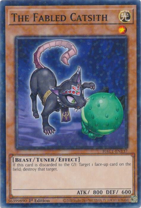 The Fabled Catsith (Duel Terminal) HAC1-EN137 card from Hidden Arsenal: Chapter 1