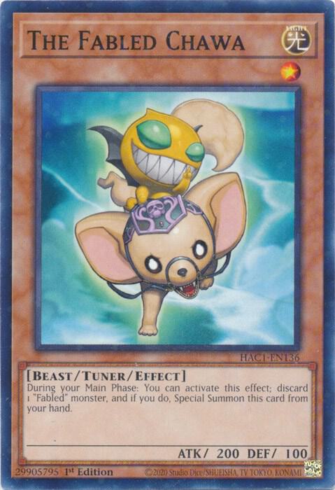 The Fabled Chawa (Duel Terminal) HAC1-EN136 card from Hidden Arsenal: Chapter 1