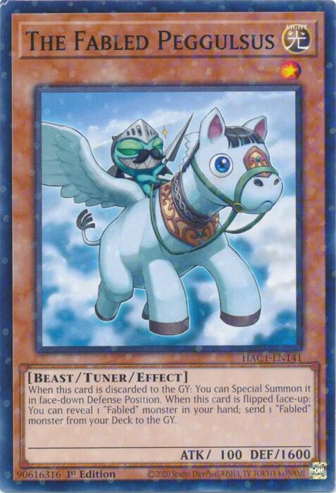The Fabled Peggulsus (Duel Terminal) HAC1-EN141 card from Hidden Arsenal: Chapter 1