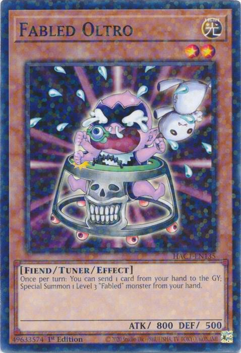 Fabled Oltro (Duel Terminal) HAC1-EN135 card from Hidden Arsenal: Chapter 1