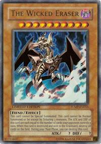 The Wicked Eraser JUMP-EN016 card from Shonen Jump Magazine Promos