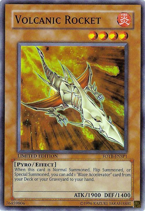 Volcanic Rocket FOTB-ENSP1 card from Sneak Preview Series 3