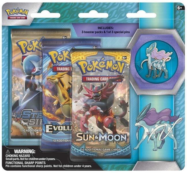 Legendary Beasts Collector Pin 3 Pack Blister [Suicune] card from Miscellaneous Cards & Products