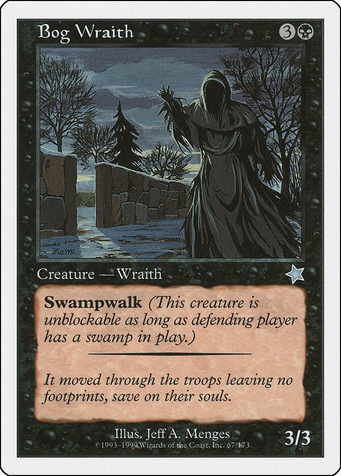 Bog Wraith 67 card from Starter 1999