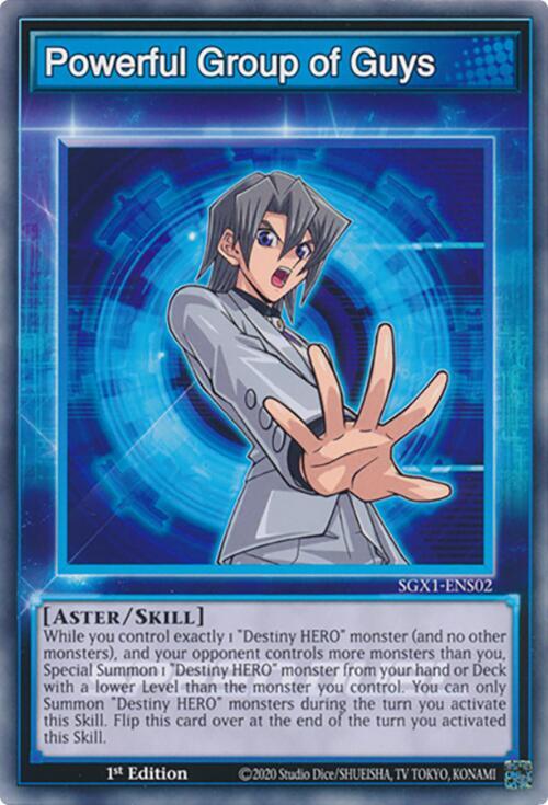 Powerful Group of Guys SGX1-ENS02 card from Speed Duel GX: Duel Academy Box