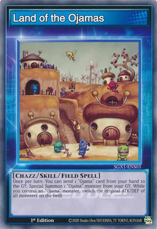 Land of the Ojamas SGX1-ENS03 card from Speed Duel GX: Duel Academy Box