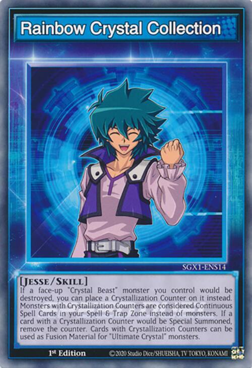 Rainbow Crystal Collection SGX1-ENS14 card from Speed Duel GX: Duel Academy Box