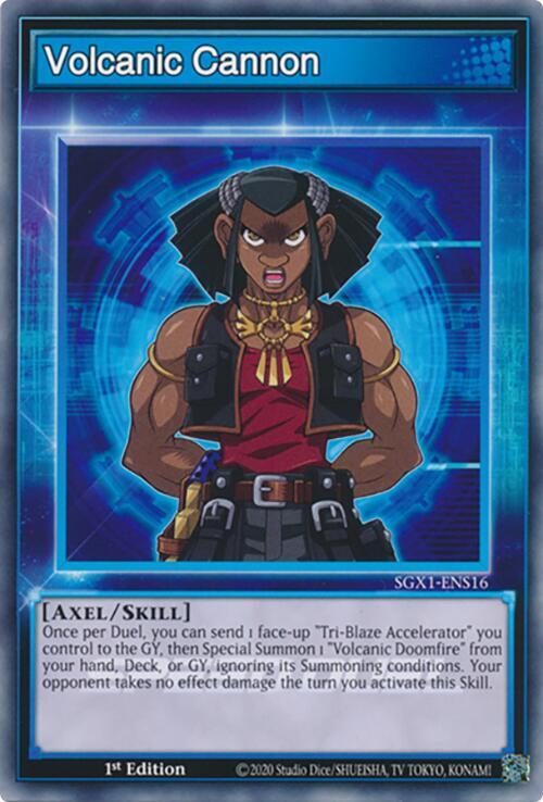 Volcanic Cannon SGX1-ENS16 card from Speed Duel GX: Duel Academy Box