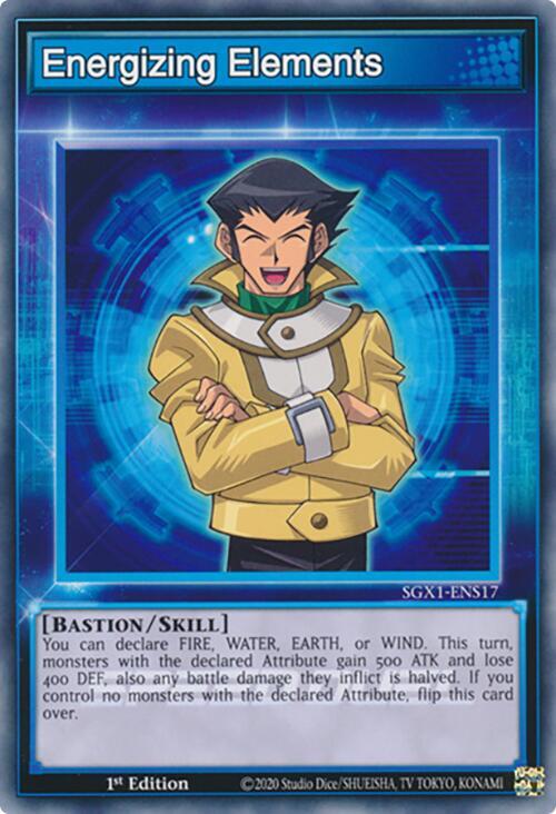 Energizing Elements SGX1-ENS17 card from Speed Duel GX: Duel Academy Box