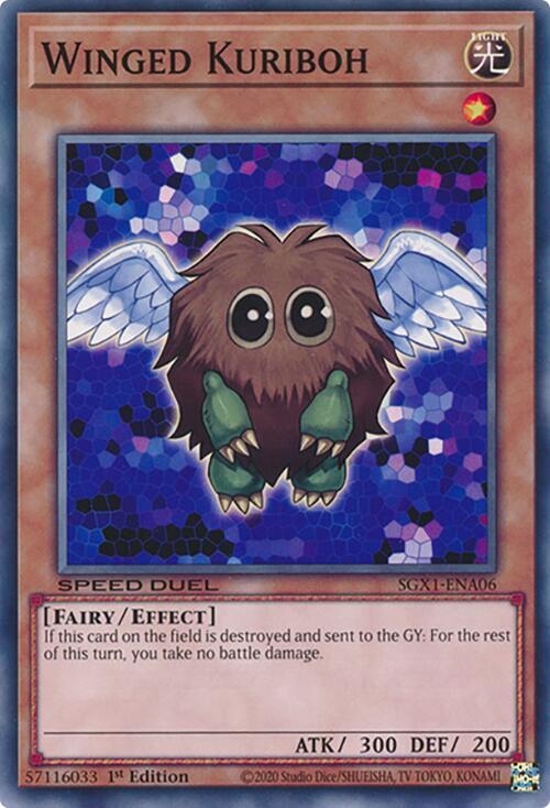 Winged Kuriboh SGX1-ENA06 card from Speed Duel GX: Duel Academy Box
