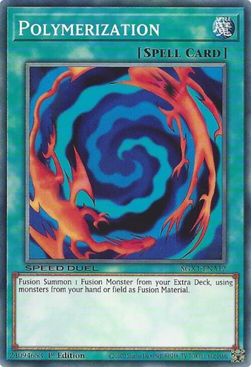 Polymerization (A) SGX1-ENA12 card from Speed Duel GX: Duel Academy Box