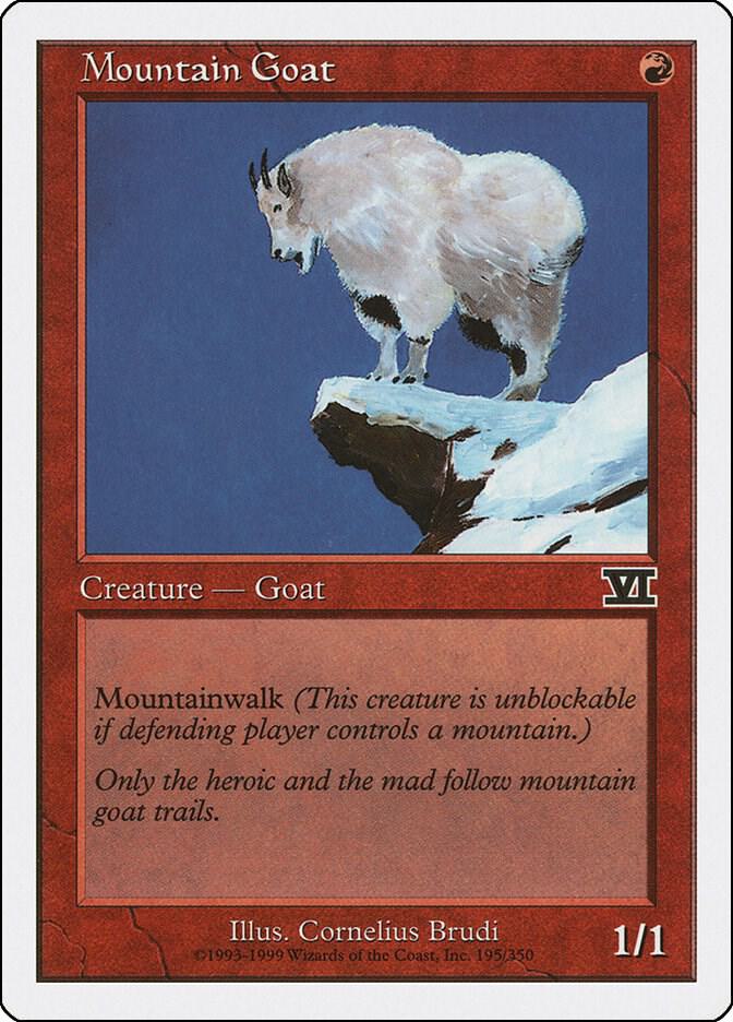 Mountain Goat 195 card from Classic Sixth Edition